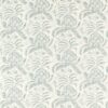 blue botanical linen fabric from Zoffany