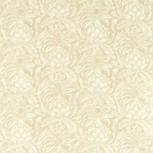 green botanical linen fabric from Zoffany