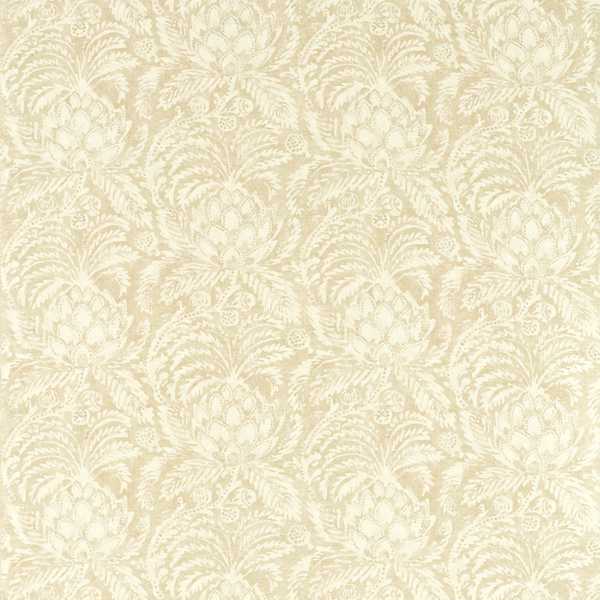 Pina de Indes Fabric - Mousseaux by green botanical linen fabric from Zoffany