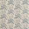 blue botanical linen fabric from Zoffany
