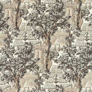 black-grey misc linen fabric from Zoffany