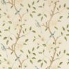 green botanical linen fabric from Zoffany