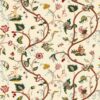 multicolour botanical embroideried fabric from Zoffany