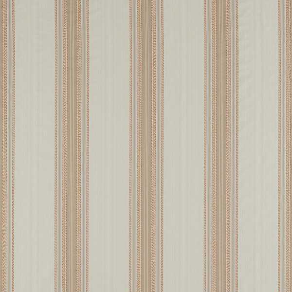 Lisere Stripe Fabric - La Seine by neutral striped cotton fabric from Zoffany