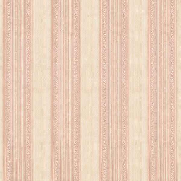 Hanover Stripe Fabric - Tuscan Pink by pink striped woven fabric from Zoffany