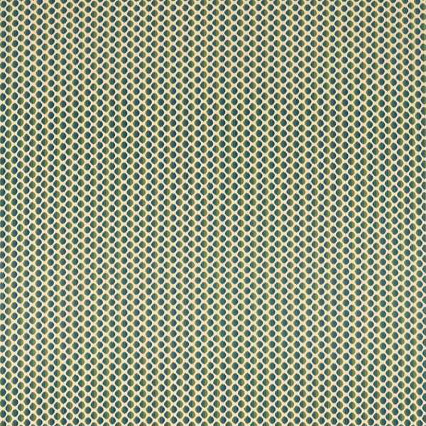 Seymour Spot Fabric - Evergreen by green spotted cotton fabric from Zoffany