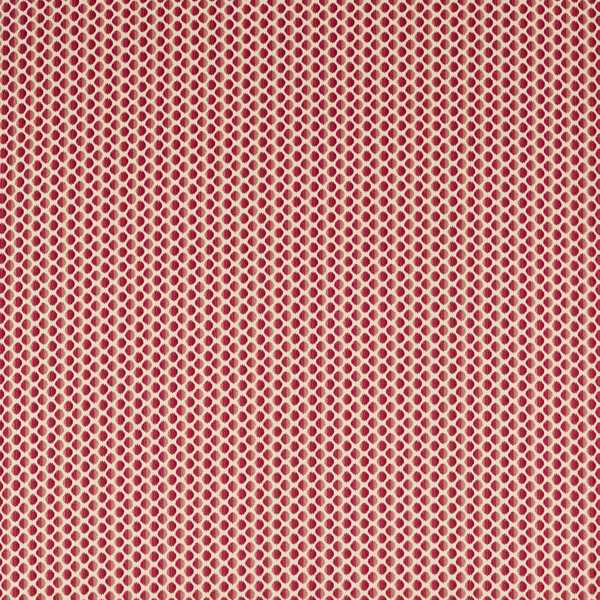 Seymour Spot Fabric - Crimson by red spotted cotton fabric from Zoffany