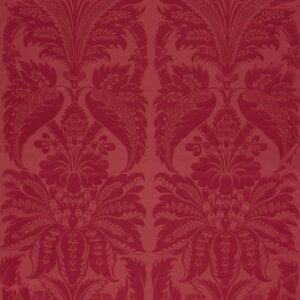 Clandon Damask Fabric - Cinnabar