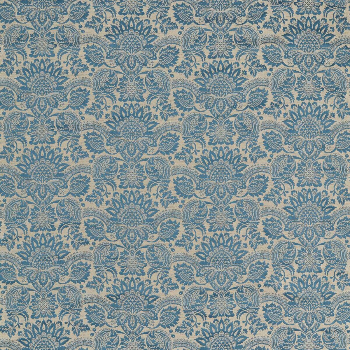 Pomegranate Brocatelle Fabric - Wedgwood Blue by Pomegranate Brocatelle Fabric - Wedgwood Blue from