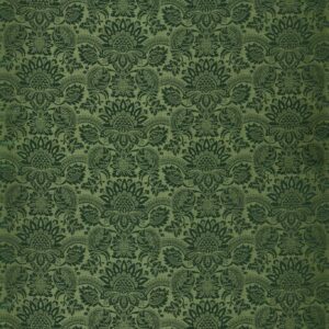 Pomegranate Brocatelle Fabric - Huntsman Green