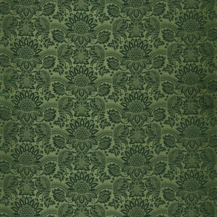 Pomegranate Brocatelle Fabric - Huntsman Green swatch