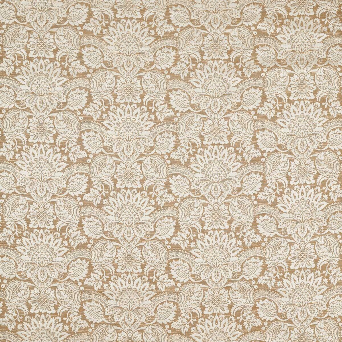 neutral botanical silk-satin fabric from Zoffany