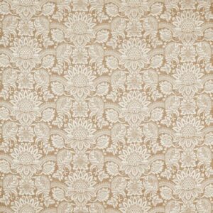 neutral botanical silk-satin fabric from Zoffany