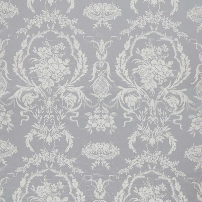 Arabesque Silk Fabric - Quartz Grey swatch