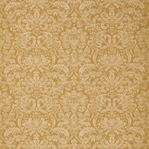yellow botanical cotton fabric from Zoffany
