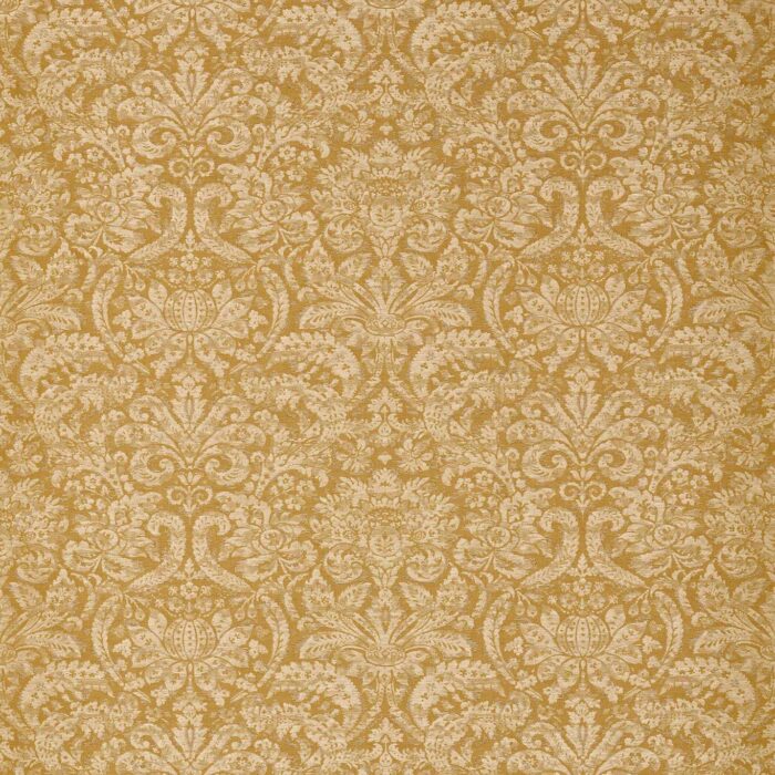 Knole Damask Fabric - Gold swatch
