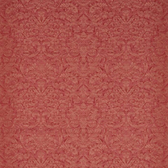 Knole Damask Fabric - Venetian Red swatch