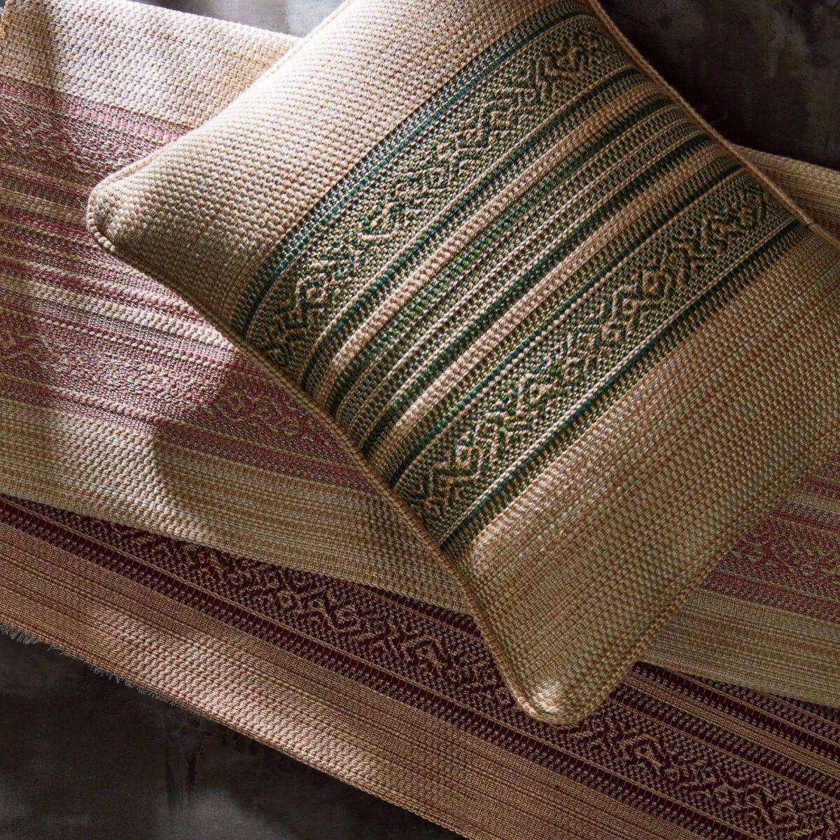 Hanover Stripe Fabric - Evergreen by Hanover Stripe Fabric - Evergreen from