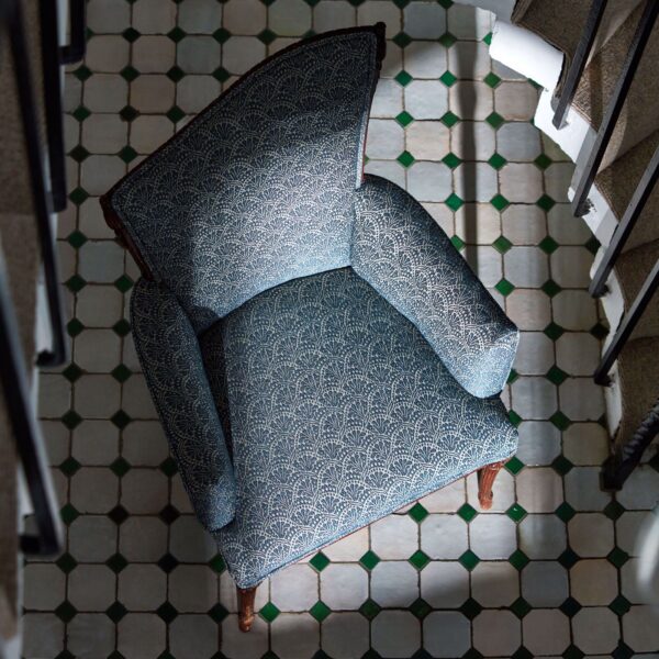 Tudor Damask Fabric - Paris Grey by Tudor Damask Fabric - Paris Grey from