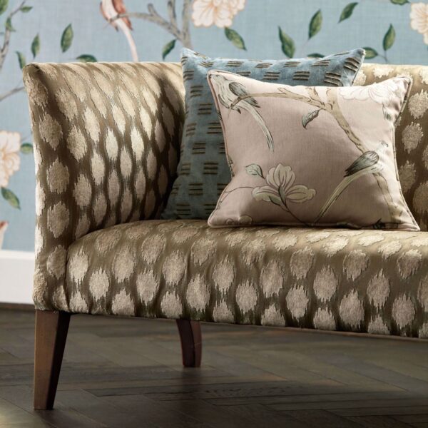 Eleonora Print Fabric - Stockholm Blue by Eleonora Print Fabric - Stockholm Blue from