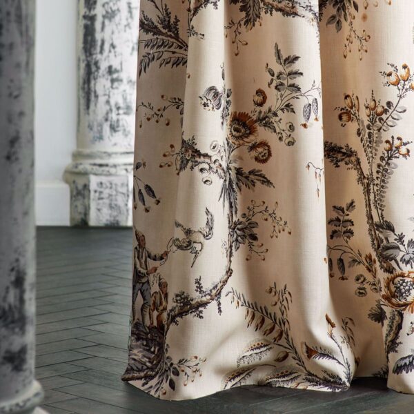 Emperors Musician Fabric - Charcoal from