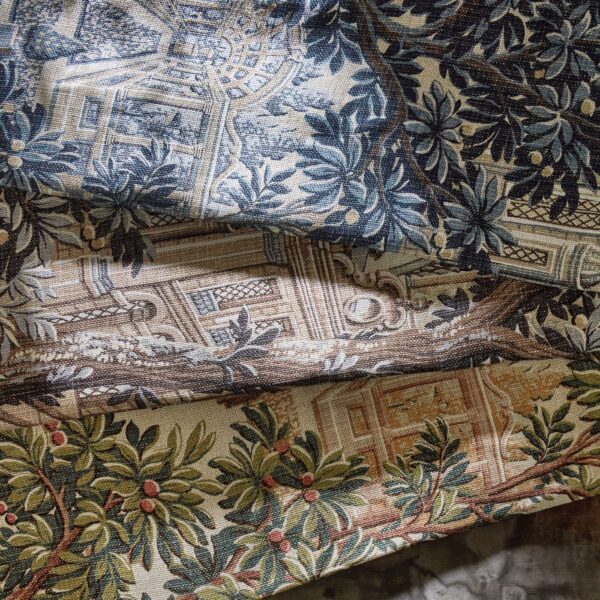 Italian Garden Fabric - Indigo from