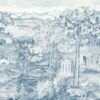 blue botanical wallpaper from zoffany