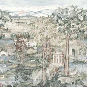 blue botanical wallpaper from zoffany