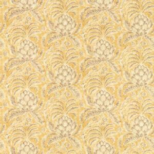 yellow botanical wallpaper from zoffany