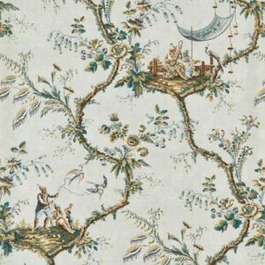 blue botanical wallpaper from zoffany