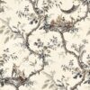 black-grey botanical wallpaper from zoffany