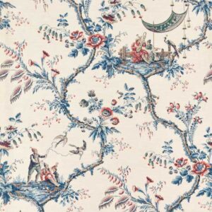 blue botanical wallpaper from zoffany