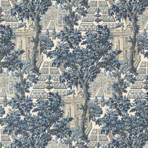 blue botanical wallpaper from zoffany
