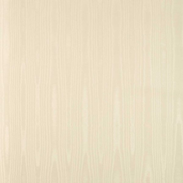 Moire Wallcovering - Chalk by neutral plain wallpaper from zoffany