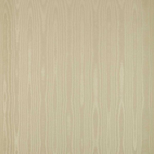 Moire Wallcovering - Stone by neutral plain wallpaper from zoffany
