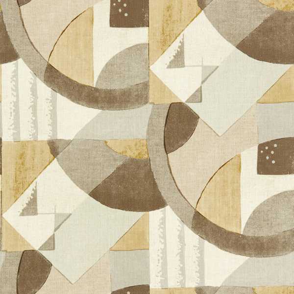 Abstract 1928 Wallpaper - Taupe by brown retro wallpaper from zoffany