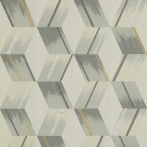 black-grey geometric wallpaper from zoffany