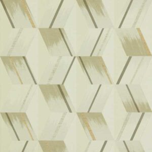 white geometric wallpaper from zoffany
