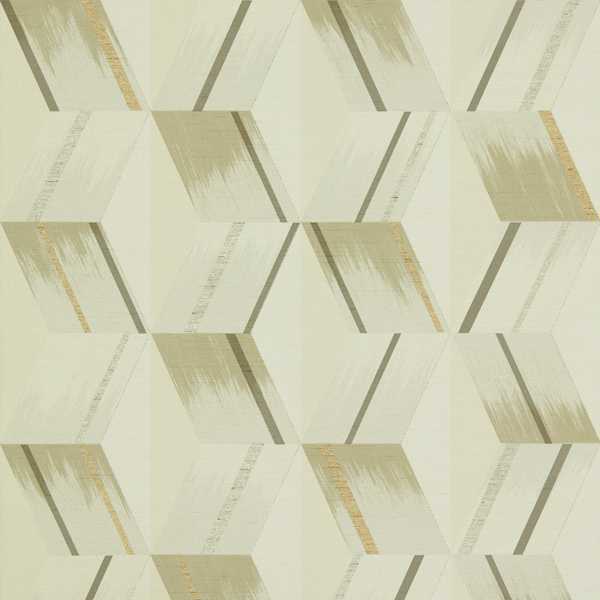 Rhombi Wallpaper - Paris Grey by white geometric wallpaper from zoffany