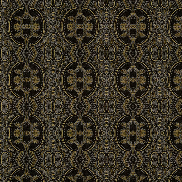 Dot Dangereuse Fabric - Anthracite by brown spotted velvet-chenille fabric from Utopia