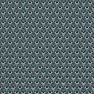 blue retro velvet-chenille fabric from Utopia
