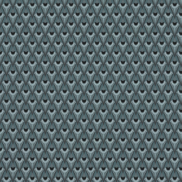 Egyptian Cocktail Fabric - Nile by blue retro velvet-chenille fabric from Utopia