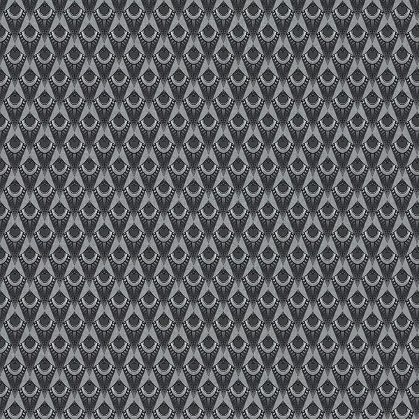 Egyptian Cocktail Fabric - Platinum by black-grey retro velvet-chenille fabric from Utopia