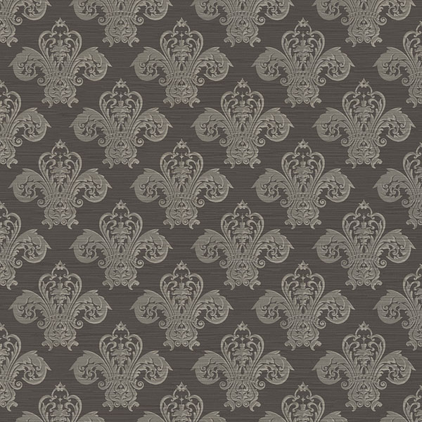 Fleur De Lush Fabric - Marquesite by brown traditional velvet-chenille fabric from Utopia