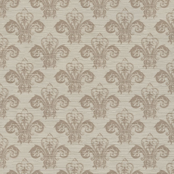 Fleur De Lush Fabric - Platinum by neutral traditional velvet-chenille fabric from Utopia