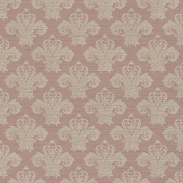 Fleur De Lush Fabric - Pompadour by pink traditional velvet-chenille fabric from Utopia