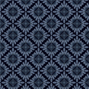 blue geometric velvet-chenille fabric from Utopia