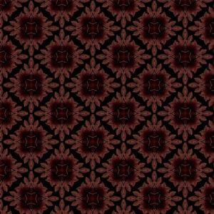 red geometric velvet-chenille fabric from Utopia