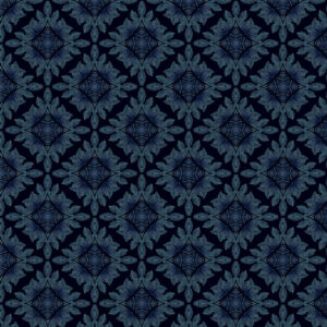 blue geometric velvet-chenille fabric from Utopia