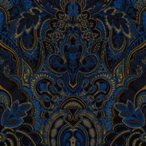 blue damask fabric roller blinds